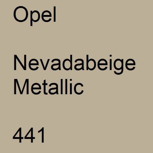 Opel, Nevadabeige Metallic, 441.